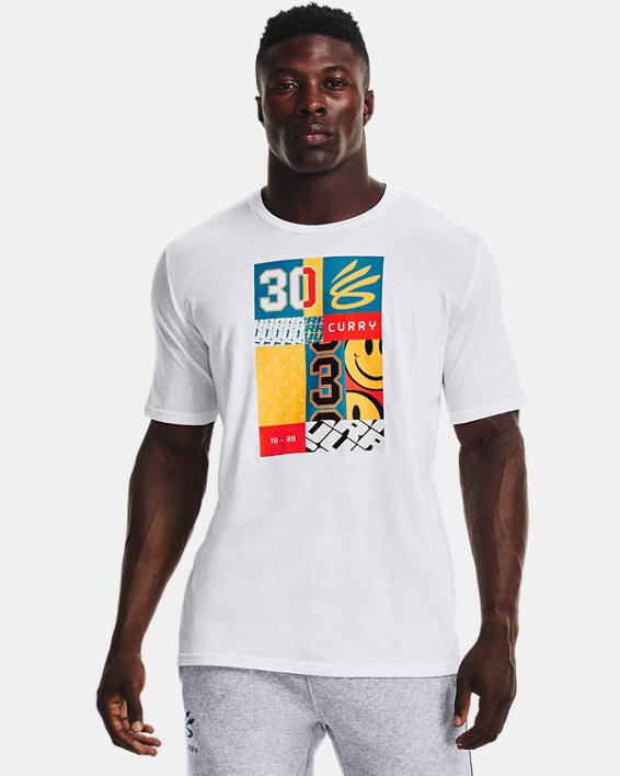 男士Curry Graphic短袖T恤, White, pdpMainDesktop image number 0